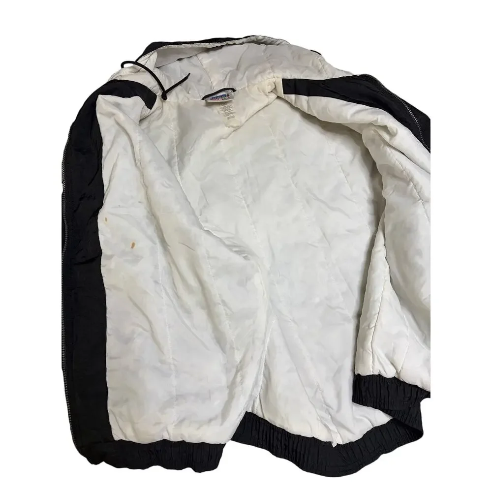 Adidas Vintage Insulated Branded Graphic Hoodie Jacket size Large